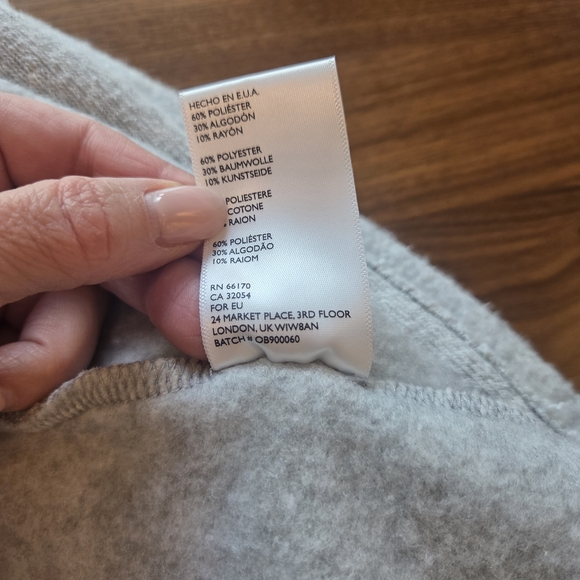 NWT Free People FP Beach Gray High-Low Open Front Cardigan / Duster Pockets M/L - Picture 10 of 10